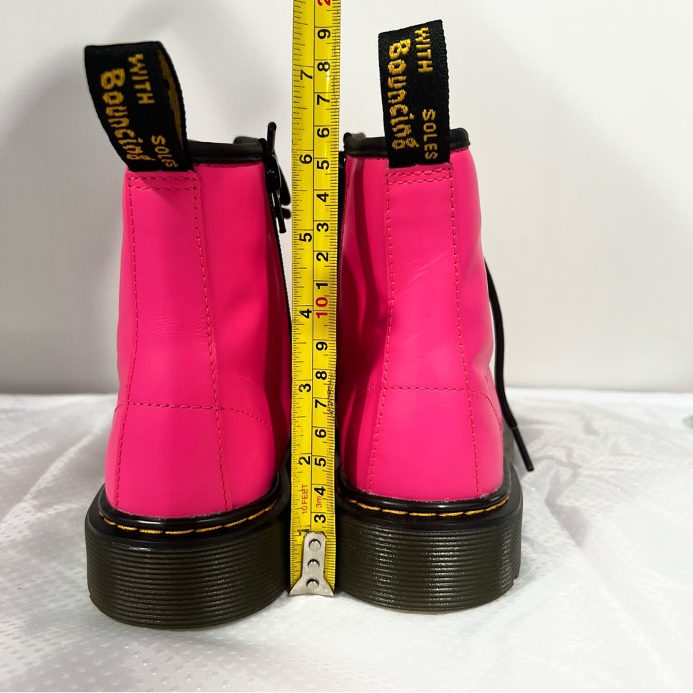 Dr. Martens 1460 J Sz 4 US Clash Pink Smooth Leather Boots - Picture 11 of 14